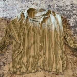 Over size button up